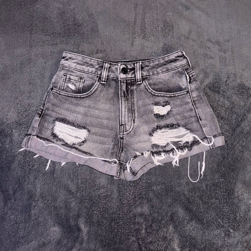 Women’s PacSun High Rise Distressed Mom Shorts